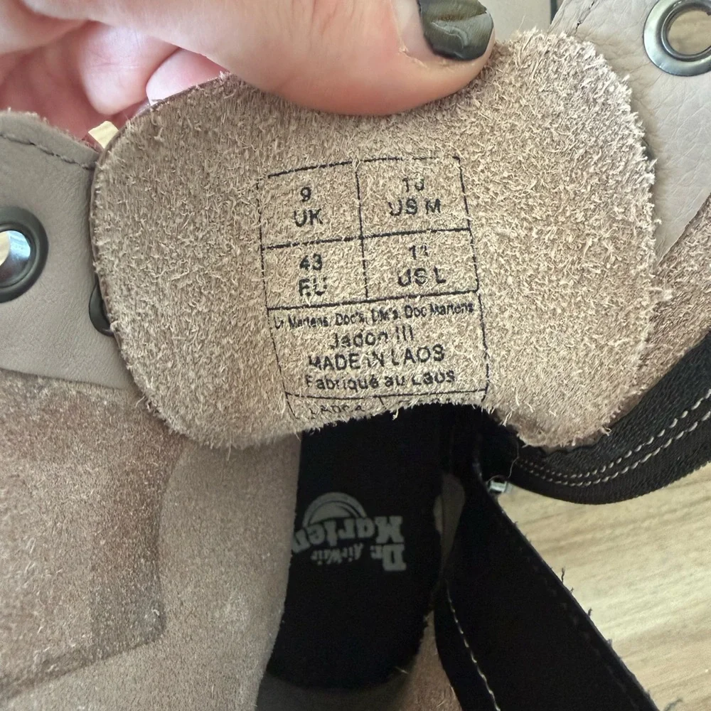 Dr. Martens Taupe Suede Ankle Boots - Picture 4 of 4